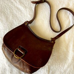 Frye Lucy Crossbody Handbag Dark Brown